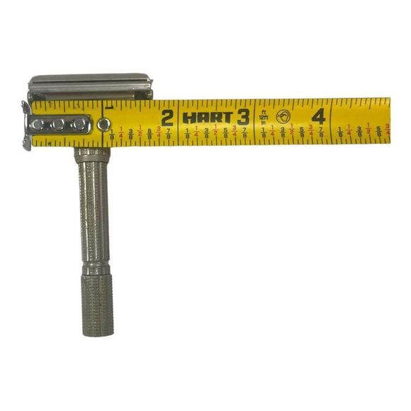 1962 Gillette Slim Adjustable Safety Razor Set Schick Super Chromium Blades Case - Picture 11 of 16